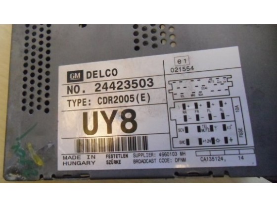 Rádio Opel Corsa C 2004 ar11